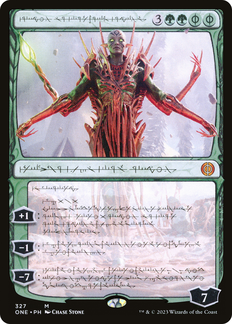 Nissa, Ascended Animist (Phyrexian) [Phyrexia: All Will Be One] | Exor Games New Glasgow