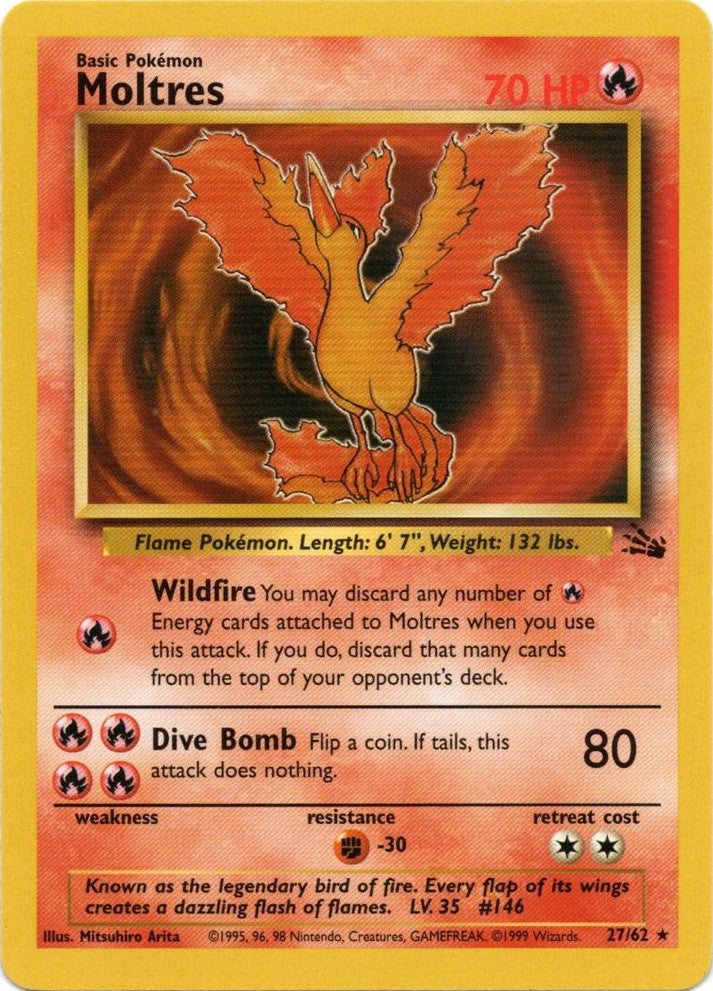 Moltres (27/62) [Fossil Unlimited] | Exor Games New Glasgow