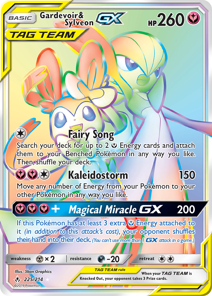 Gardevoir & Sylveon GX (225/214) [Sun & Moon: Unbroken Bonds] | Exor Games New Glasgow