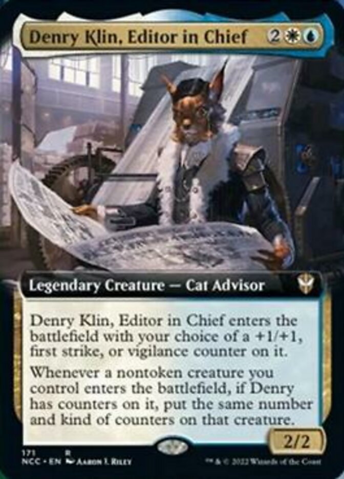 Denry Klin, Editor in Chief (Extended Art) [Streets of New Capenna Commander] | Exor Games New Glasgow