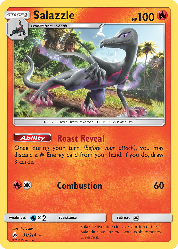 Salazzle (31/214) [Sun & Moon: Unbroken Bonds] | Exor Games New Glasgow