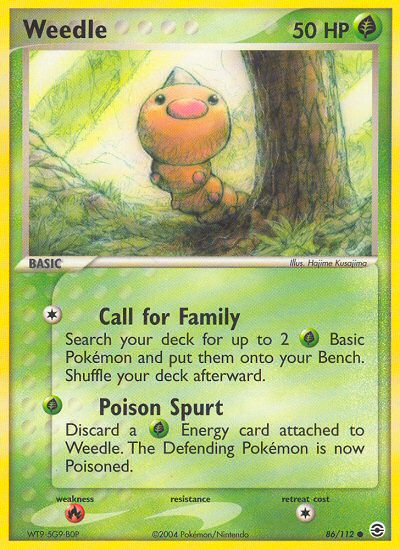 Weedle (86/112) [EX: FireRed & LeafGreen] | Exor Games New Glasgow