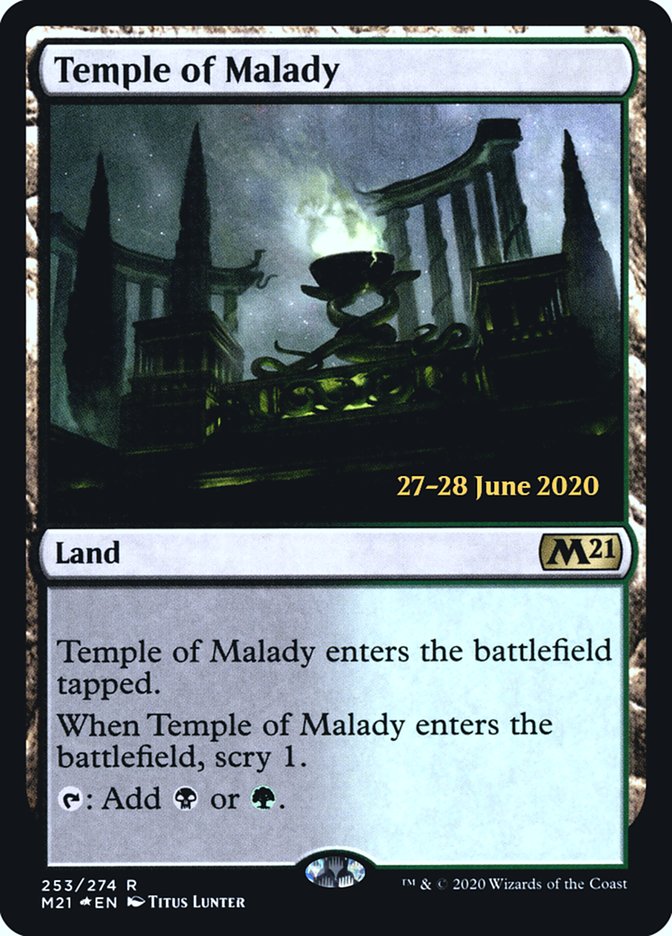 Temple of Malady  [Core Set 2021 Prerelease Promos] | Exor Games New Glasgow