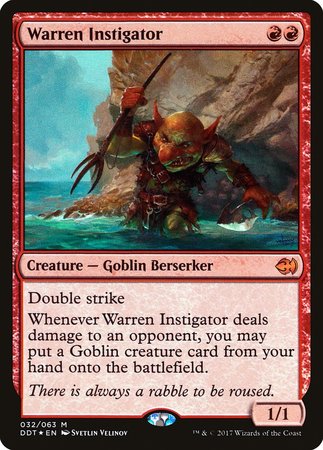 Warren Instigator [Duel Decks: Merfolk vs. Goblins] | Exor Games New Glasgow