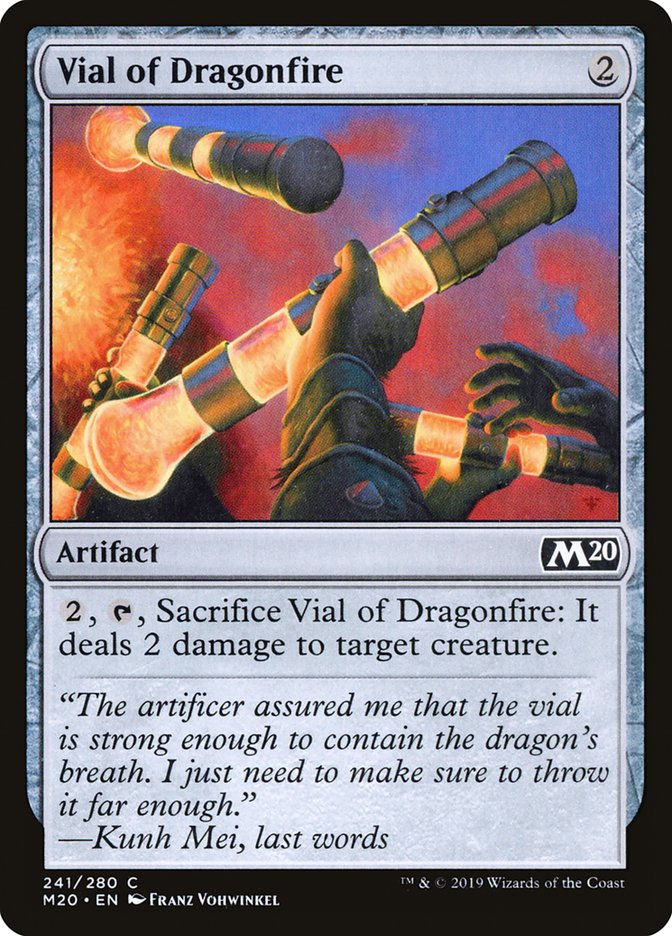 Vial of Dragonfire [Core Set 2020] | Exor Games New Glasgow