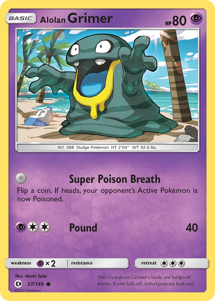 Alolan Grimer (57/149) [Sun & Moon: Base Set] | Exor Games New Glasgow