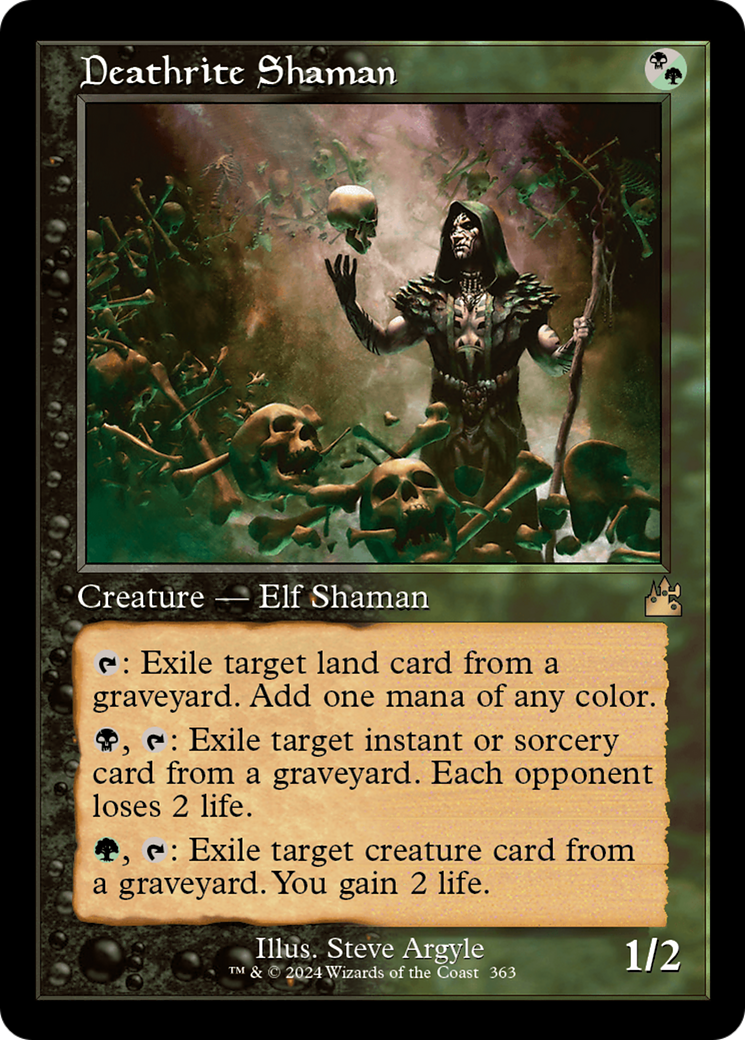 Deathrite Shaman (Retro Frame) [Ravnica Remastered] | Exor Games New Glasgow