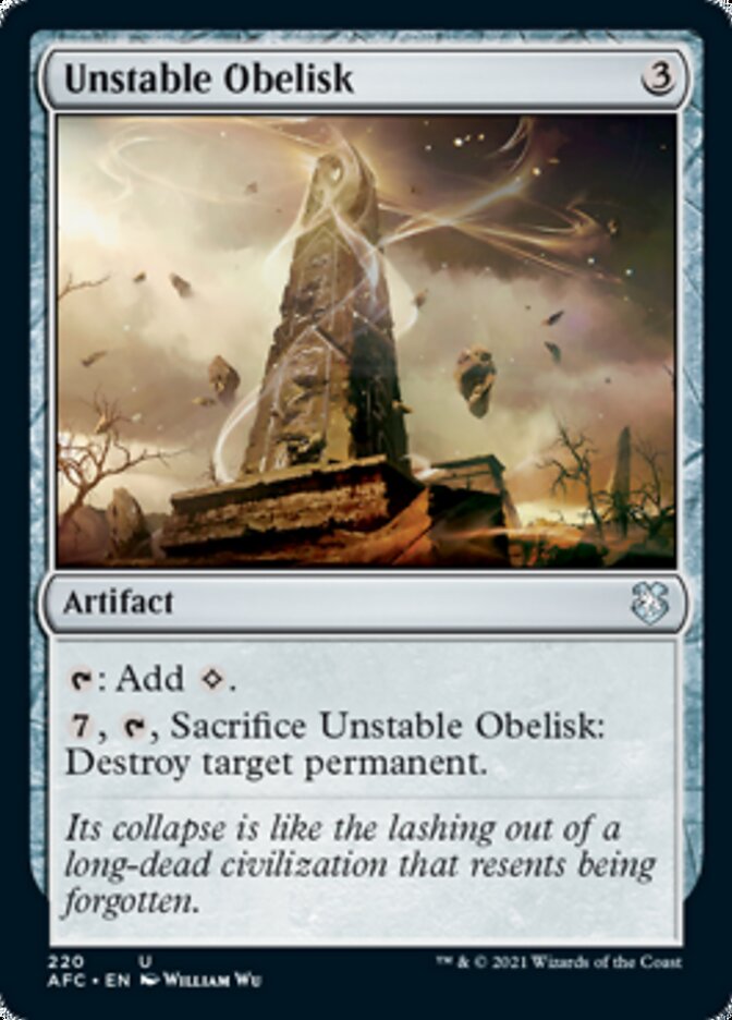 Unstable Obelisk [Dungeons & Dragons: Adventures in the Forgotten Realms Commander] | Exor Games New Glasgow