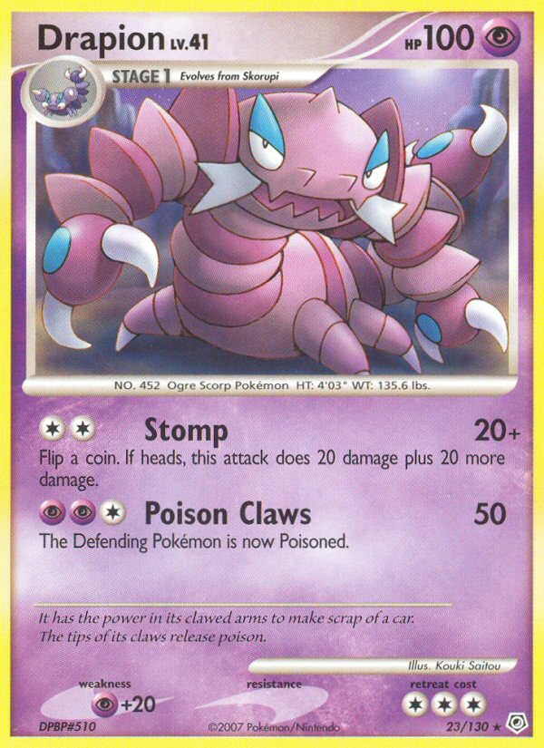 Drapion (23/130) [Diamond & Pearl: Base Set] | Exor Games New Glasgow