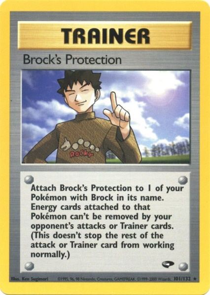 Brock's Protection (101/132) [Gym Challenge Unlimited] | Exor Games New Glasgow