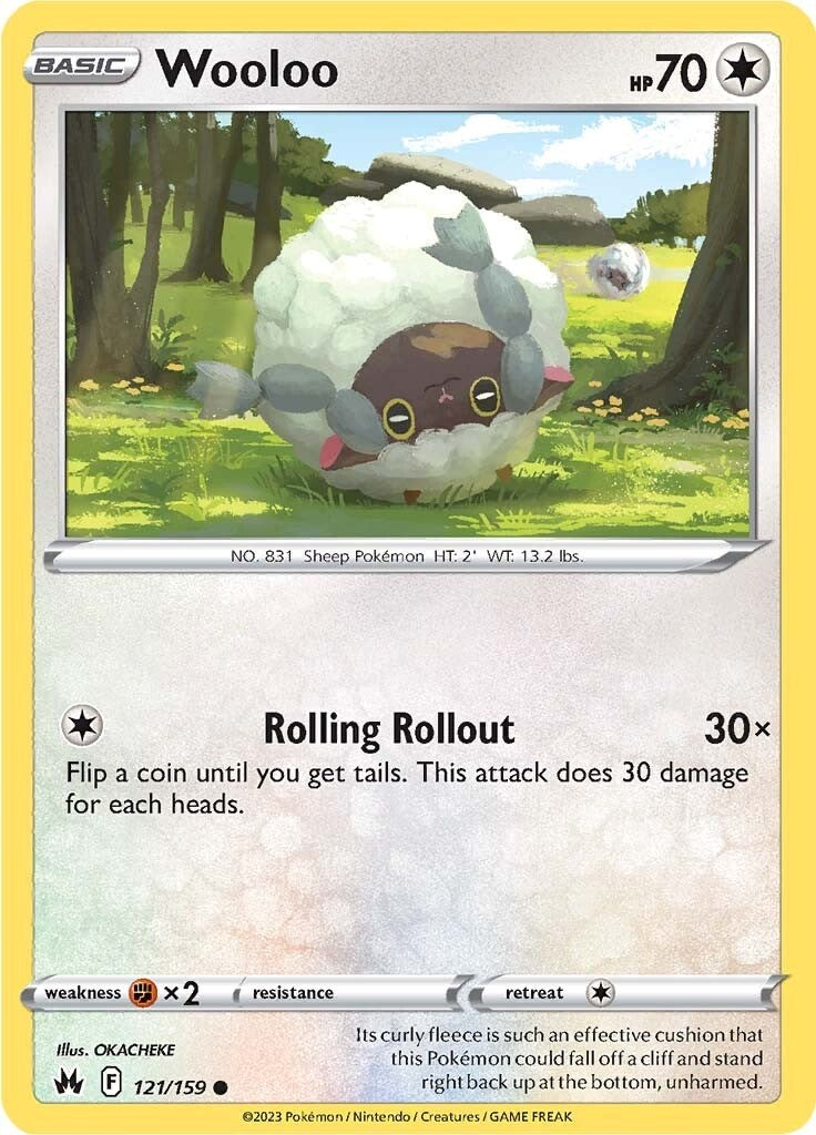 Wooloo (121/159) [Sword & Shield: Crown Zenith] | Exor Games New Glasgow