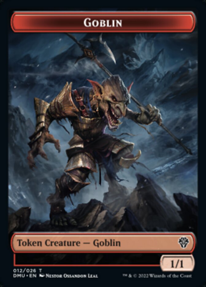 Saproling // Goblin Double-sided Token [Dominaria United Tokens] | Exor Games New Glasgow