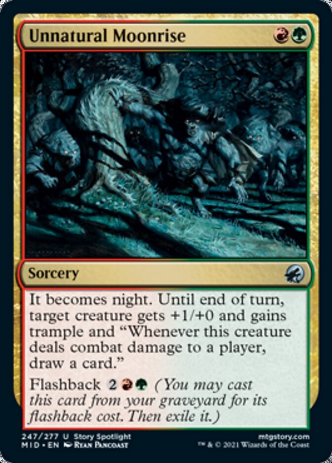 Unnatural Moonrise [Innistrad: Midnight Hunt] | Exor Games New Glasgow