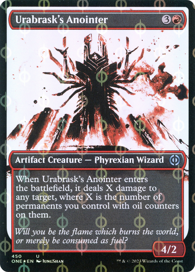 Urabrask's Anointer (Showcase Ichor Step-and-Compleat Foil) [Phyrexia: All Will Be One] | Exor Games New Glasgow