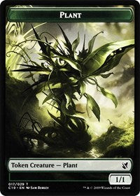 Plant // Morph Double-sided Token [Commander 2019 Tokens] | Exor Games New Glasgow