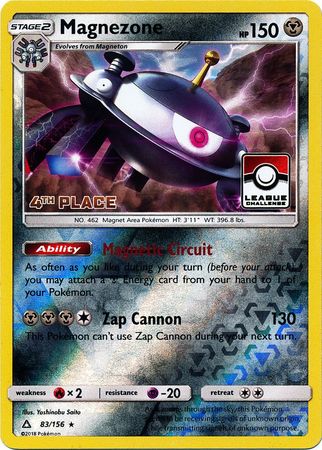 Magnezone (83/156) (League Promo 4th Place) [Sun & Moon: Ultra Prism] | Exor Games New Glasgow