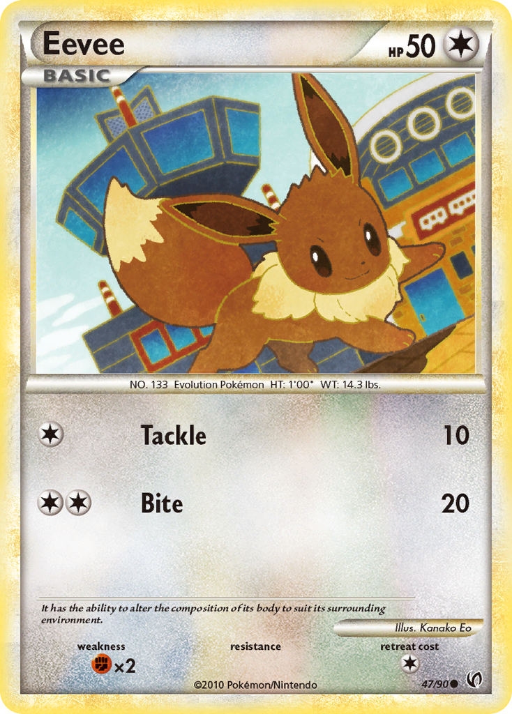 Eevee (47/90) [HeartGold & SoulSilver: Undaunted] | Exor Games New Glasgow