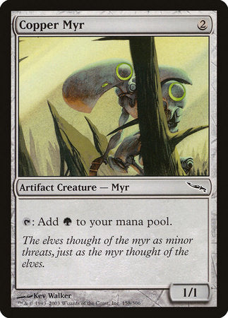 Copper Myr [Mirrodin] | Exor Games New Glasgow