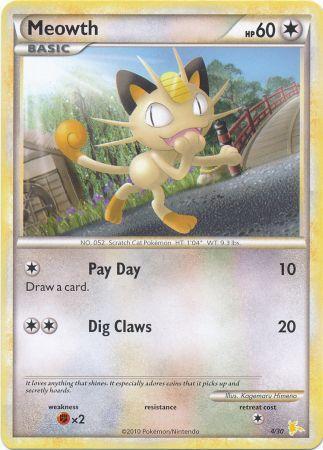 Meowth (4/30) [HeartGold & SoulSilver: Trainer Kit - Raichu] | Exor Games New Glasgow