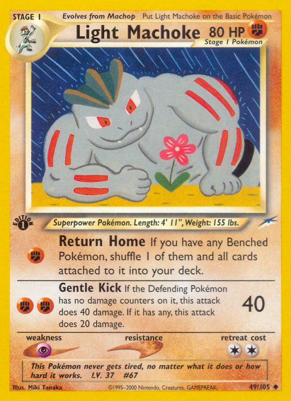 Light Machoke (49/105) [Neo Destiny 1st Edition] | Exor Games New Glasgow