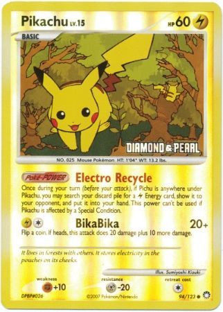 Pikachu (94/123) [Burger King Promos: 2008 Collection] | Exor Games New Glasgow