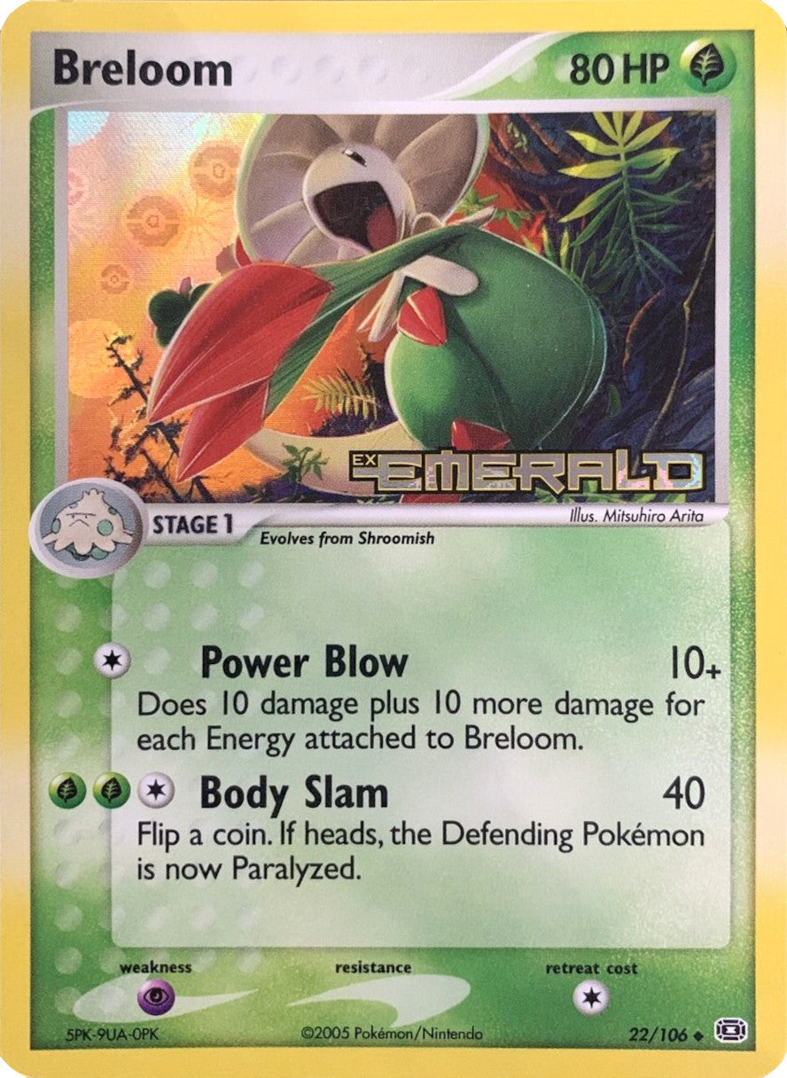 Breloom (22/106) (Stamped) [EX: Emerald] | Exor Games New Glasgow