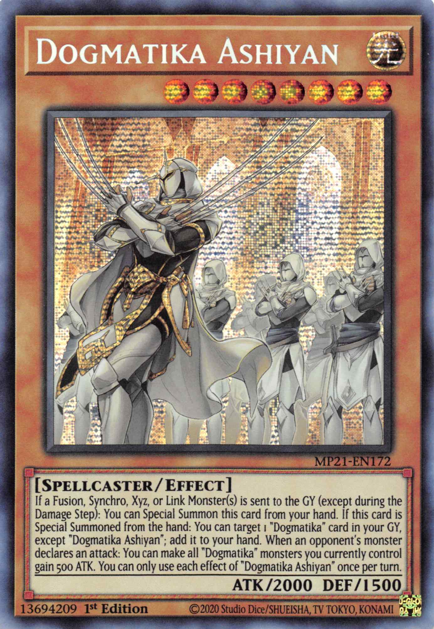 Dogmatika Ashiyan [MP21-EN172] Prismatic Secret Rare | Exor Games New Glasgow