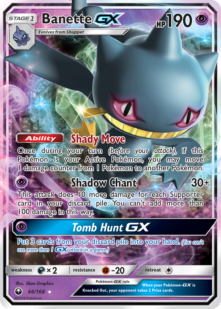 Banette GX (66/168) [Sun & Moon: Celestial Storm] | Exor Games New Glasgow