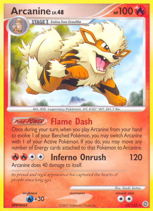 Arcanine (22/132) [Diamond & Pearl: Secret Wonders] | Exor Games New Glasgow