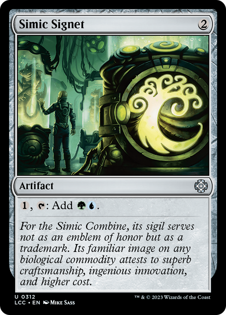 Simic Signet [The Lost Caverns of Ixalan Commander] | Exor Games New Glasgow