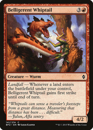 Belligerent Whiptail [Battle for Zendikar] | Exor Games New Glasgow