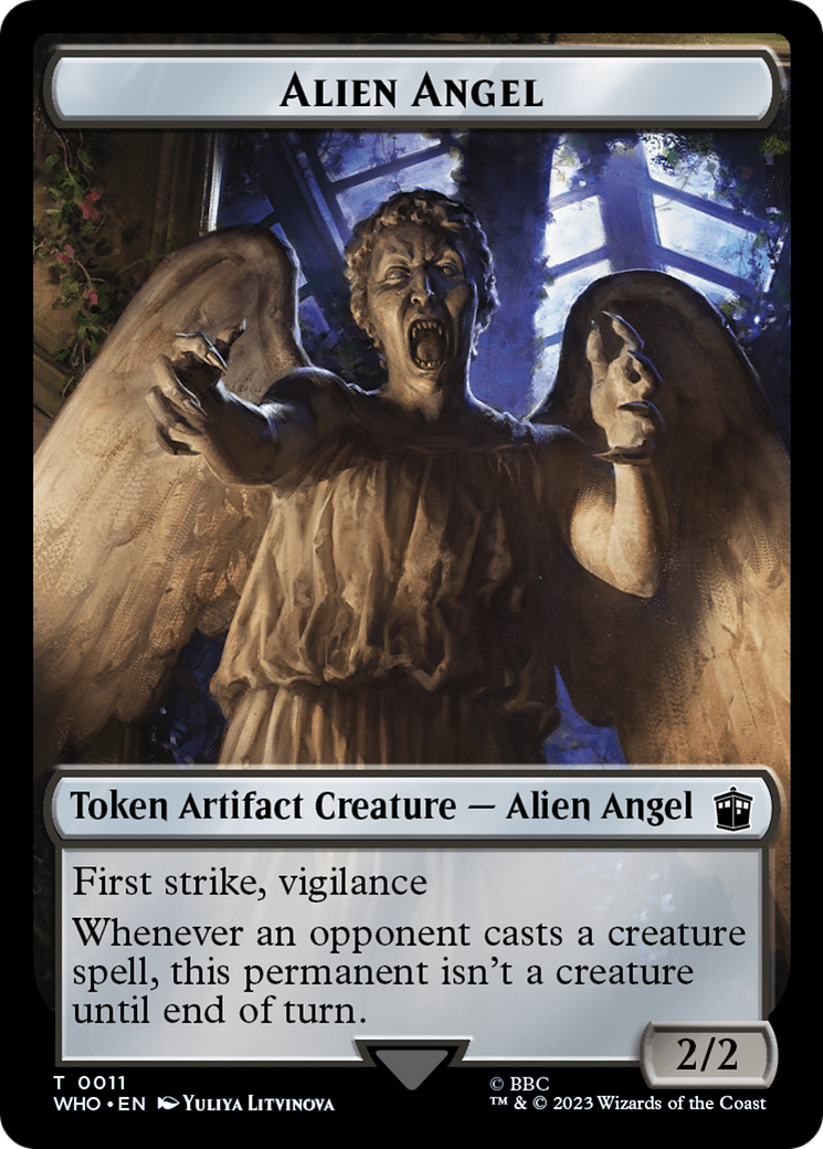 Alien Angel // Mark of the Rani Double-Sided Token [Doctor Who Tokens] | Exor Games New Glasgow