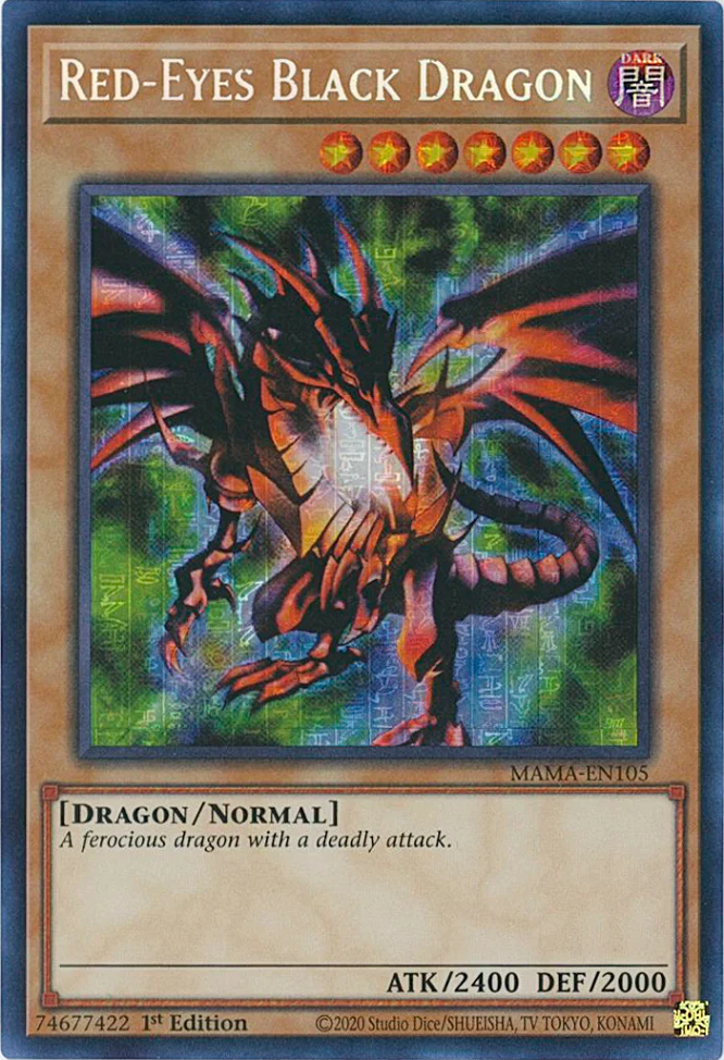 Red-Eyes Black Dragon [MAMA-EN105] Secret Pharaoh's Rare | Exor Games New Glasgow