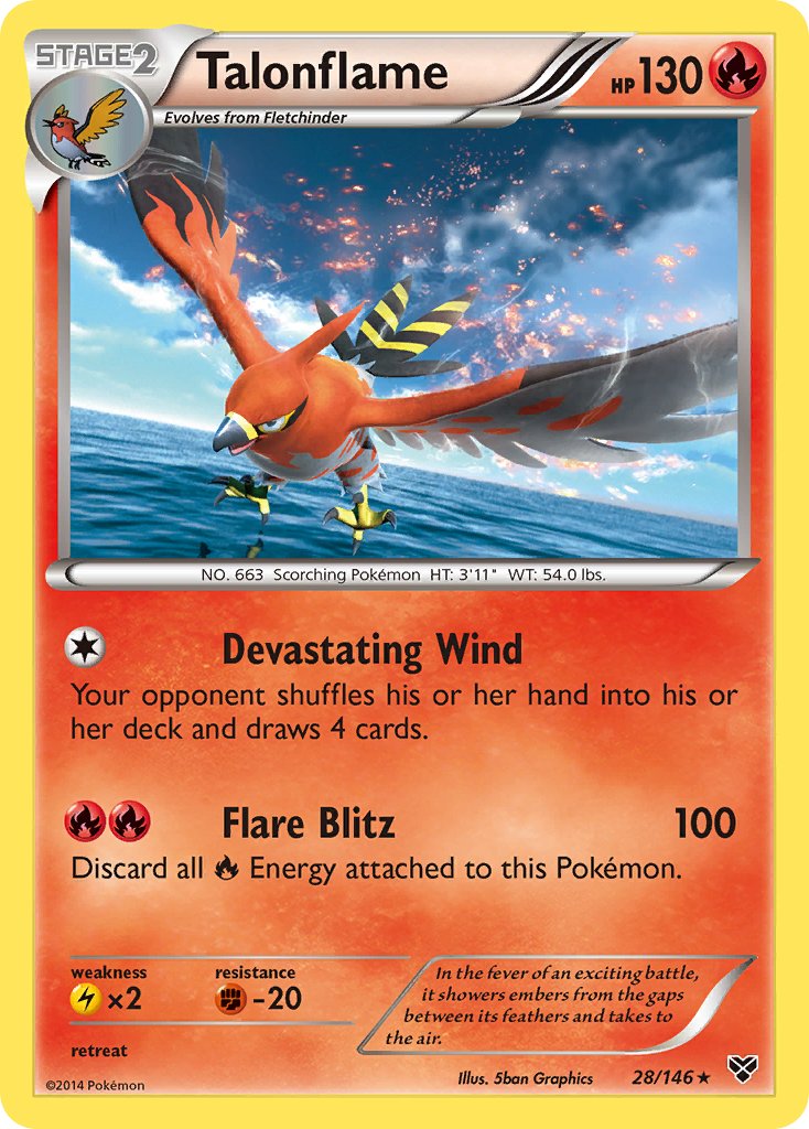 Talonflame (28/146) (Cosmos Holo) (Blister Exclusive) [XY: Base Set] | Exor Games New Glasgow