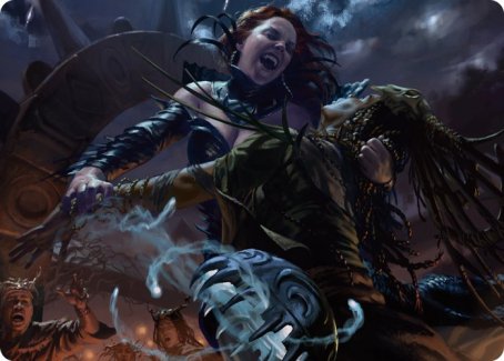 Olivia's Midnight Ambush Art Card [Innistrad: Midnight Hunt Art Series] | Exor Games New Glasgow