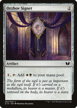 Orzhov Signet [Commander 2015] | Exor Games New Glasgow