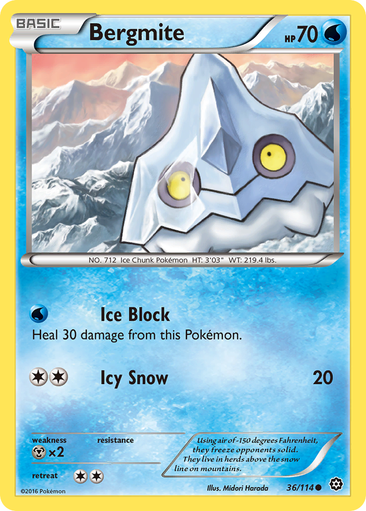 Bergmite (36/114) [XY: Steam Siege] | Exor Games New Glasgow