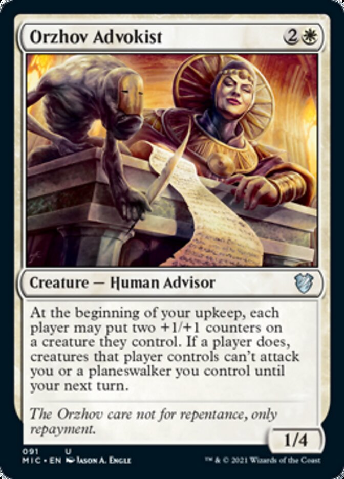 Orzhov Advokist [Innistrad: Midnight Hunt Commander] | Exor Games New Glasgow