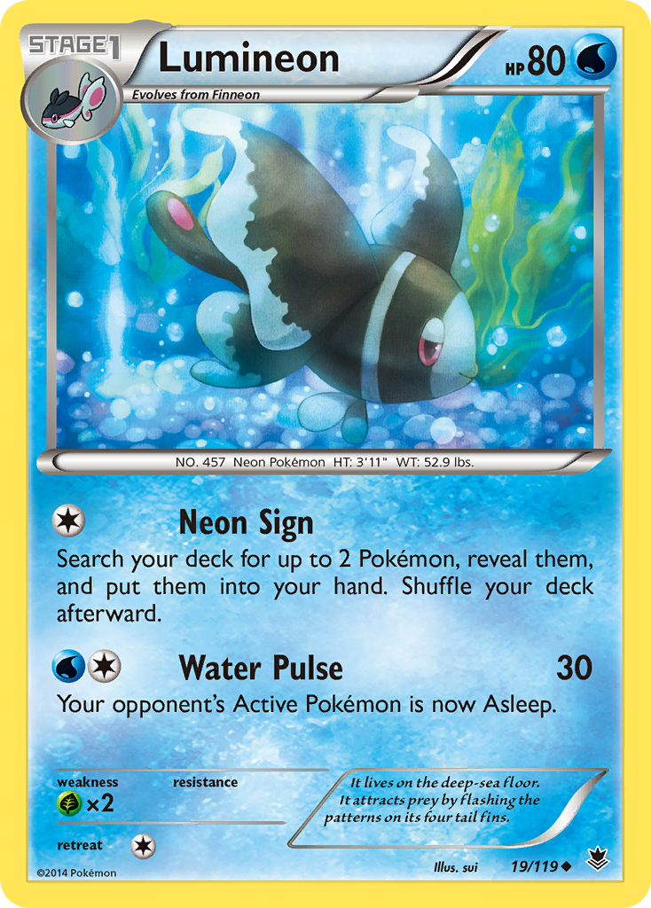 Lumineon (19/119) [XY: Phantom Forces] | Exor Games New Glasgow