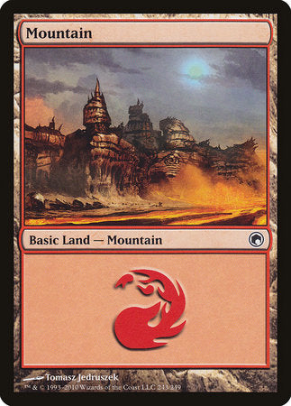 Mountain (243) [Scars of Mirrodin] | Exor Games New Glasgow