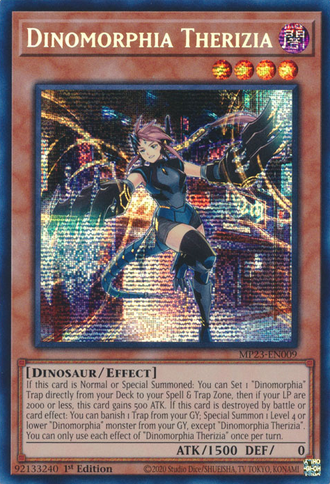 Dinomorphia Therizia [MP23-EN009] Prismatic Secret Rare | Exor Games New Glasgow