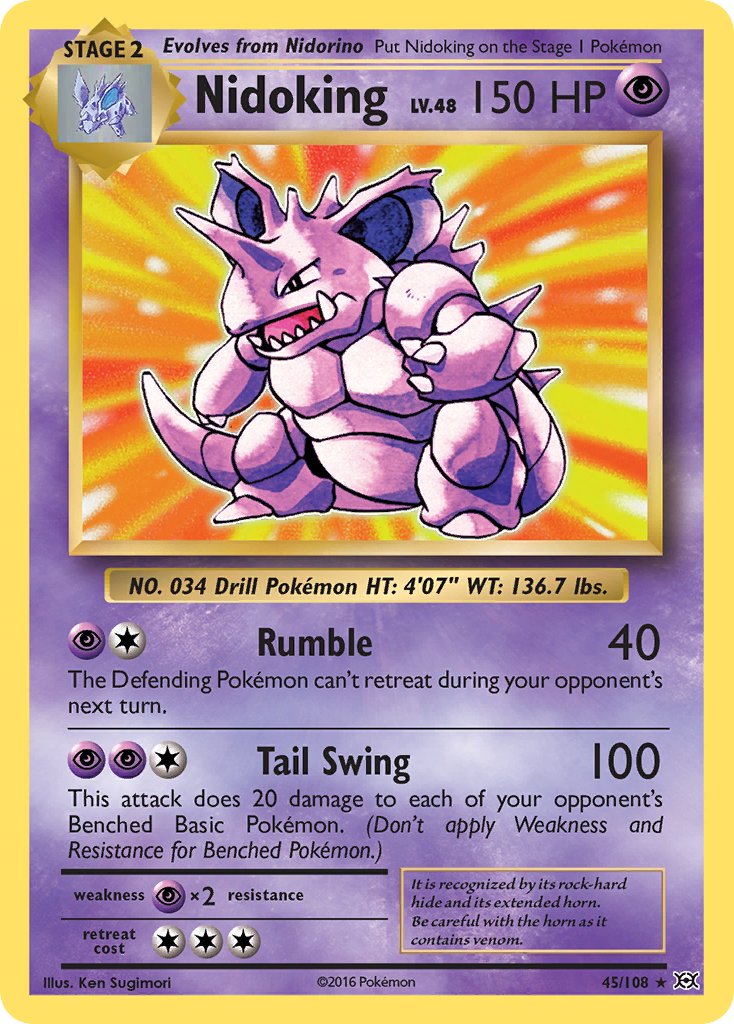 Nidoking (45/108) (Theme Deck Exclusive) [XY: Evolutions] | Exor Games New Glasgow