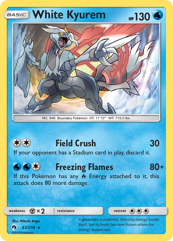 White Kyurem (63/214) [Sun & Moon: Lost Thunder] | Exor Games New Glasgow