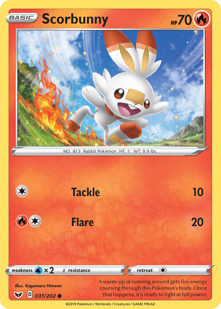 Scorbunny (031/202) [Sword & Shield: Base Set] | Exor Games New Glasgow