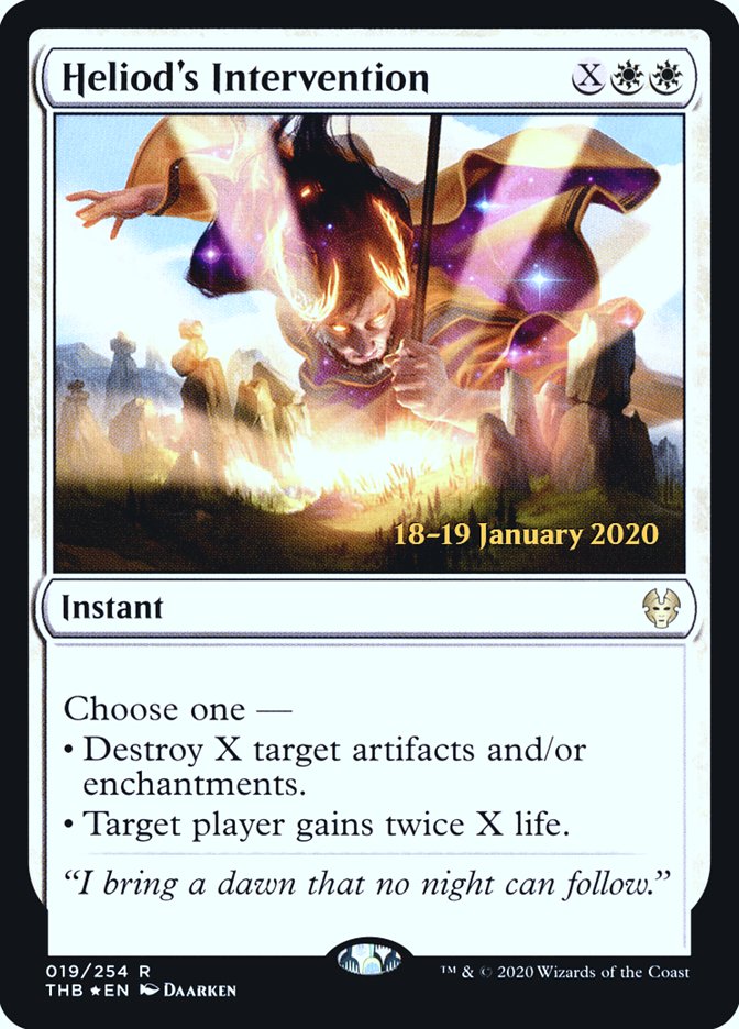 Heliod's Intervention [Theros Beyond Death Prerelease Promos] | Exor Games New Glasgow