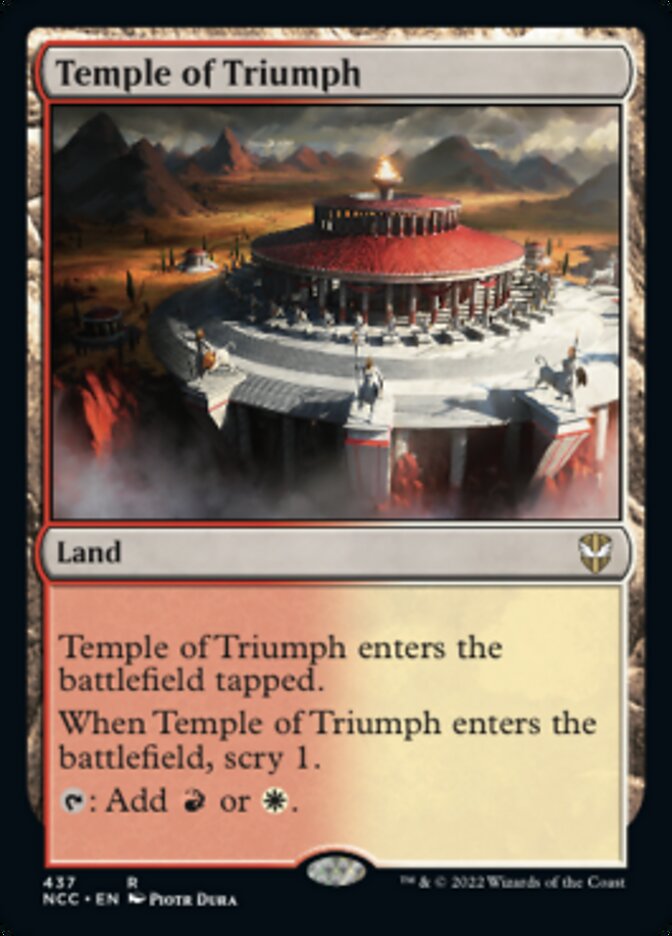 Temple of Triumph [Streets of New Capenna Commander] | Exor Games New Glasgow