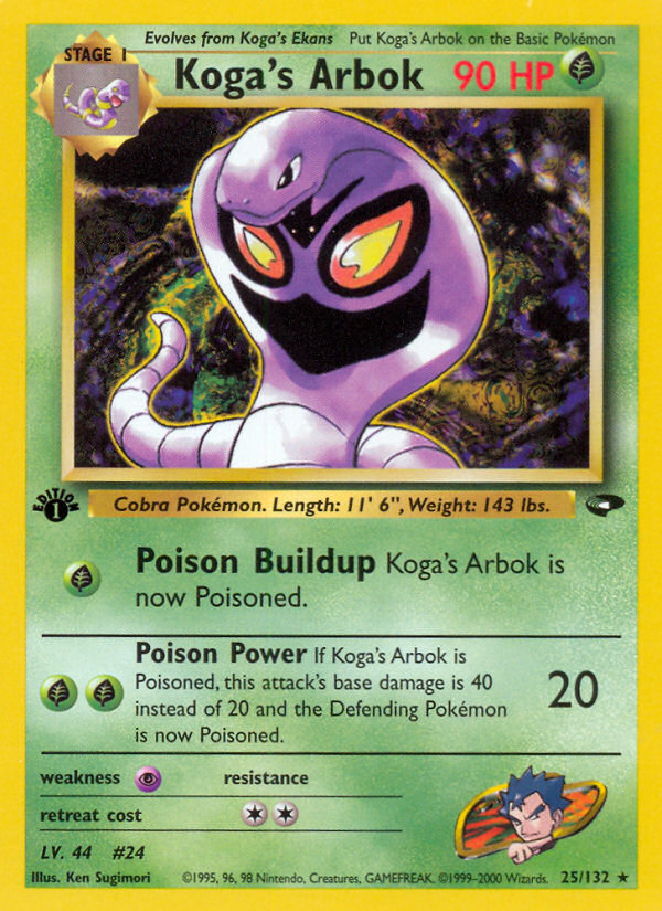 Koga's Arbok (25/132) [Gym Challenge 1st Edition] | Exor Games New Glasgow