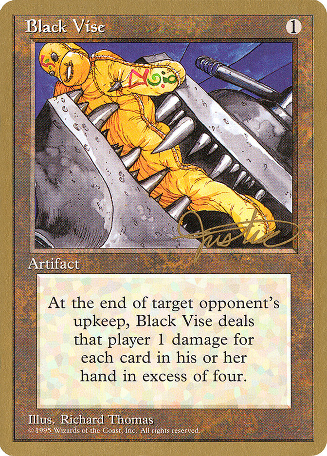 Black Vise (Mark Justice) [Pro Tour Collector Set] | Exor Games New Glasgow