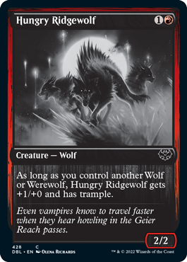 Hungry Ridgewolf [Innistrad: Double Feature] | Exor Games New Glasgow