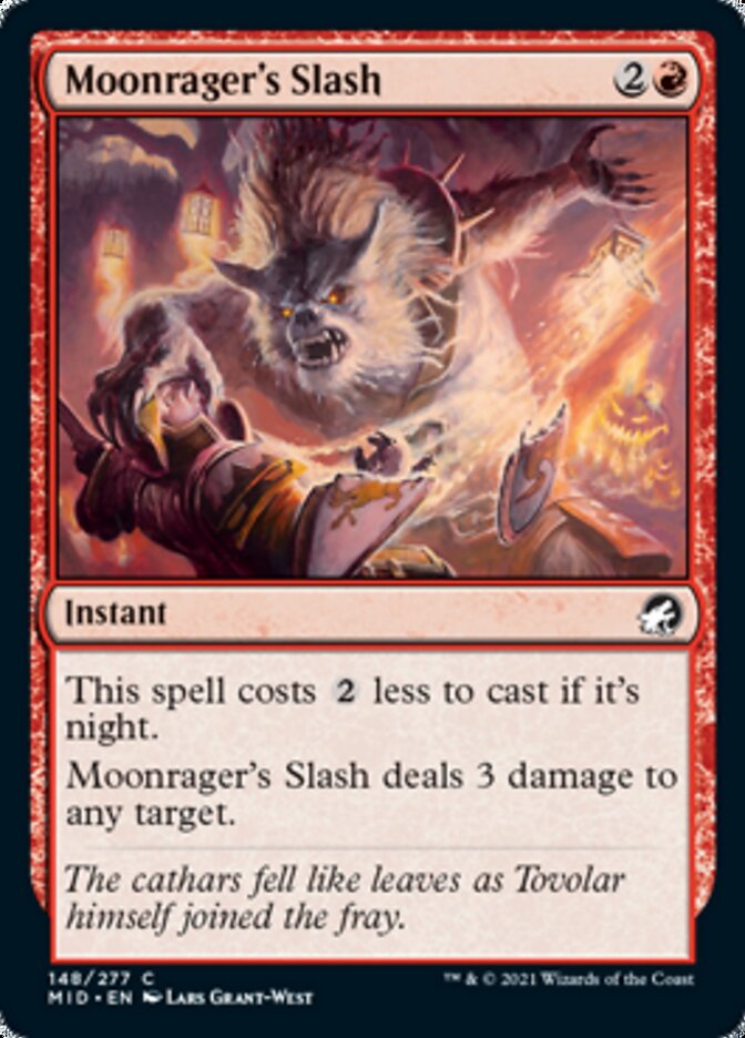 Moonrager's Slash [Innistrad: Midnight Hunt] | Exor Games New Glasgow